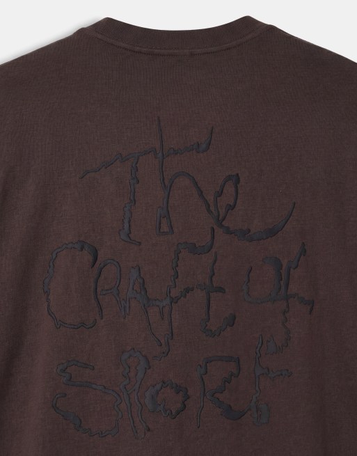 Nike arts club graphic t-shirt in brown, 8 of 9