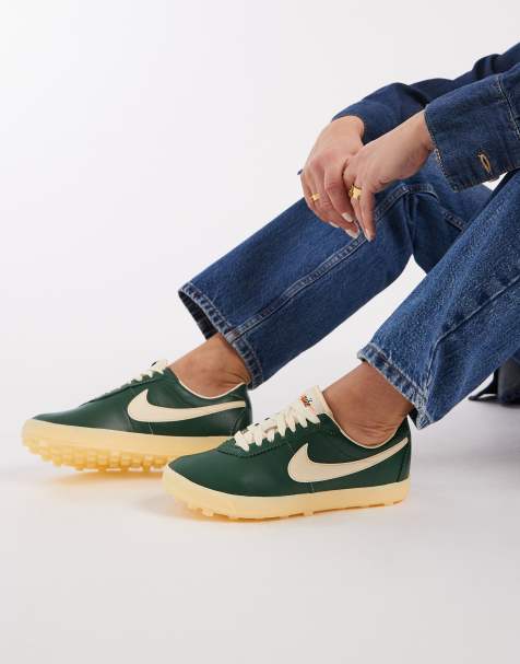 Nike – Astrograbber – Gröna sneakers i läder - view 1