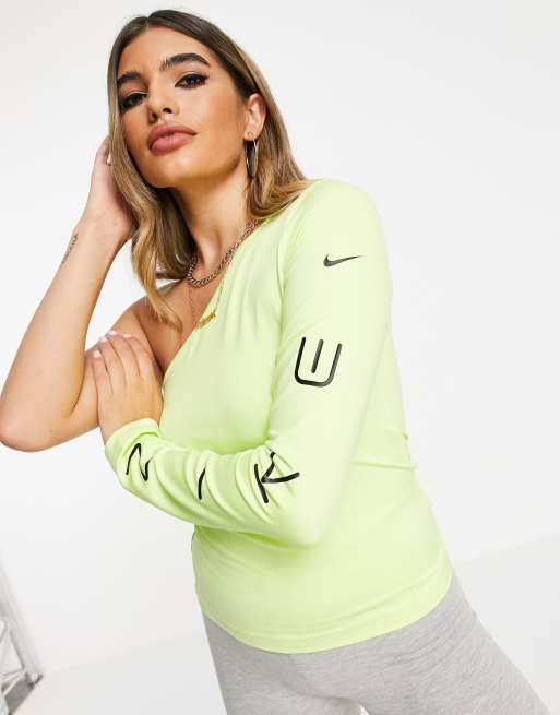 Nike yellow long sleeve sale