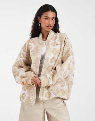 Nike Athlete Collections Print Jacket In Neutral