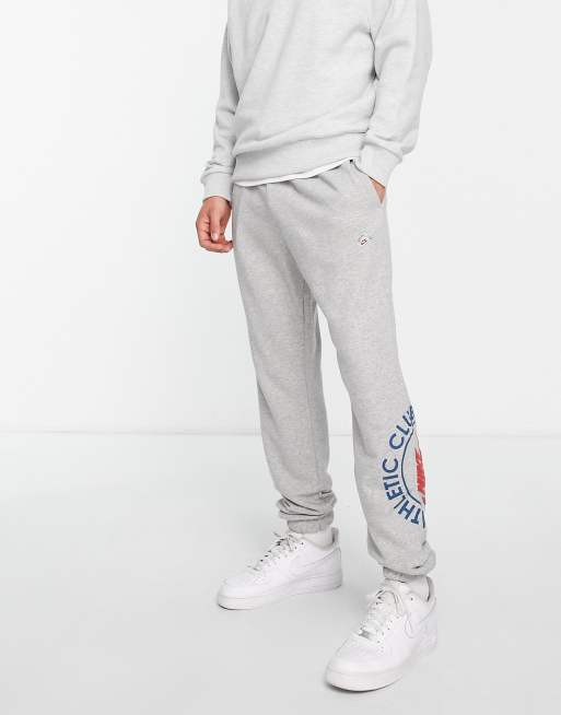 Vintage Nike Grey / White Embroidered Sweatpants (Size XL) — RootsBK