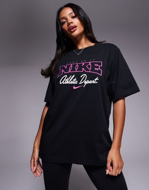 Nike – Athletic Department – Czarny T-shirt z grafiką - view 1