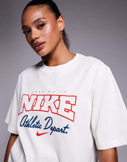 Nike Athletic Department graphic t-shirt in white ASOS