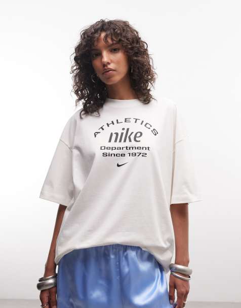 Nike Athletic Dept oversized t-shirt in off white - view 1