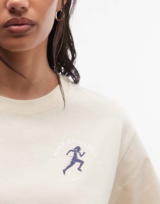 Nike Athletics - Beige T-shirt med grafik, 4 af 4