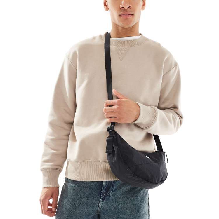 ◇Nike◇ Aura Crescent Crossbody Bag 4L BlackBlack Matt Silv Buy Nike Aura Crescent Cross-Body Bag (4L) - Black/Black