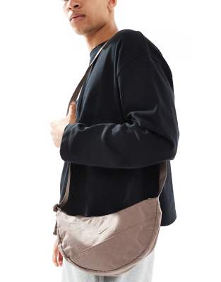 Nike Aura Crescent crossbody bag in brown | ASOS