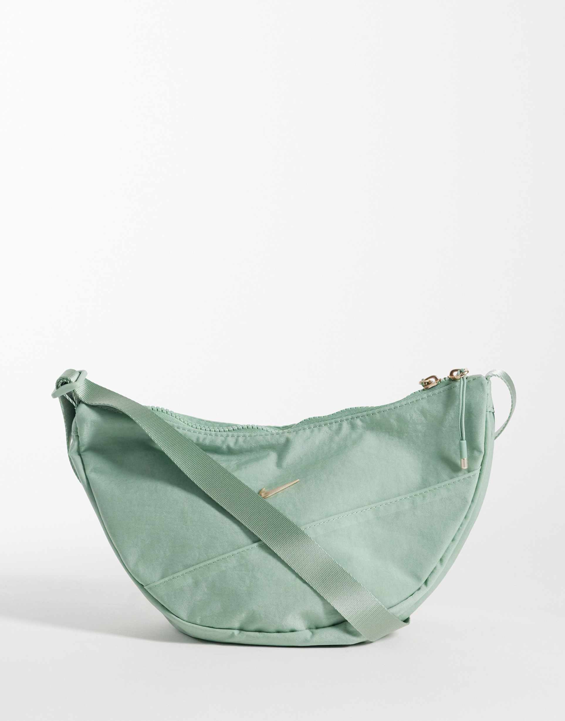 nike aura crescent crossbody bag in green