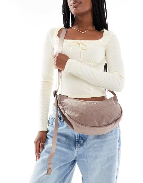 Nike Aura crossbody bag in brown - view 1