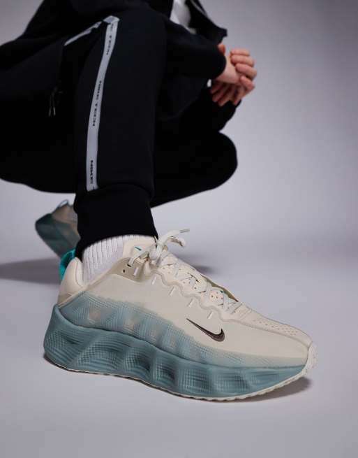 Nike Ava Rover trainers in beige and teal, 5 of 5