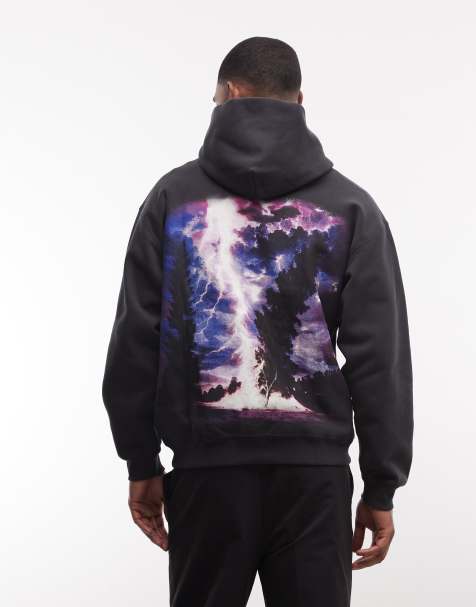 Nike back graphic hoodie in black - view 1