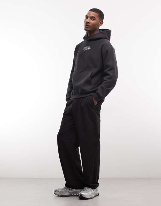 Nike back graphic hoodie in black , 2 of 5
