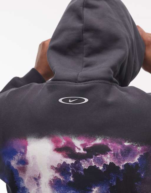 Nike back graphic hoodie in black , 4 of 5
