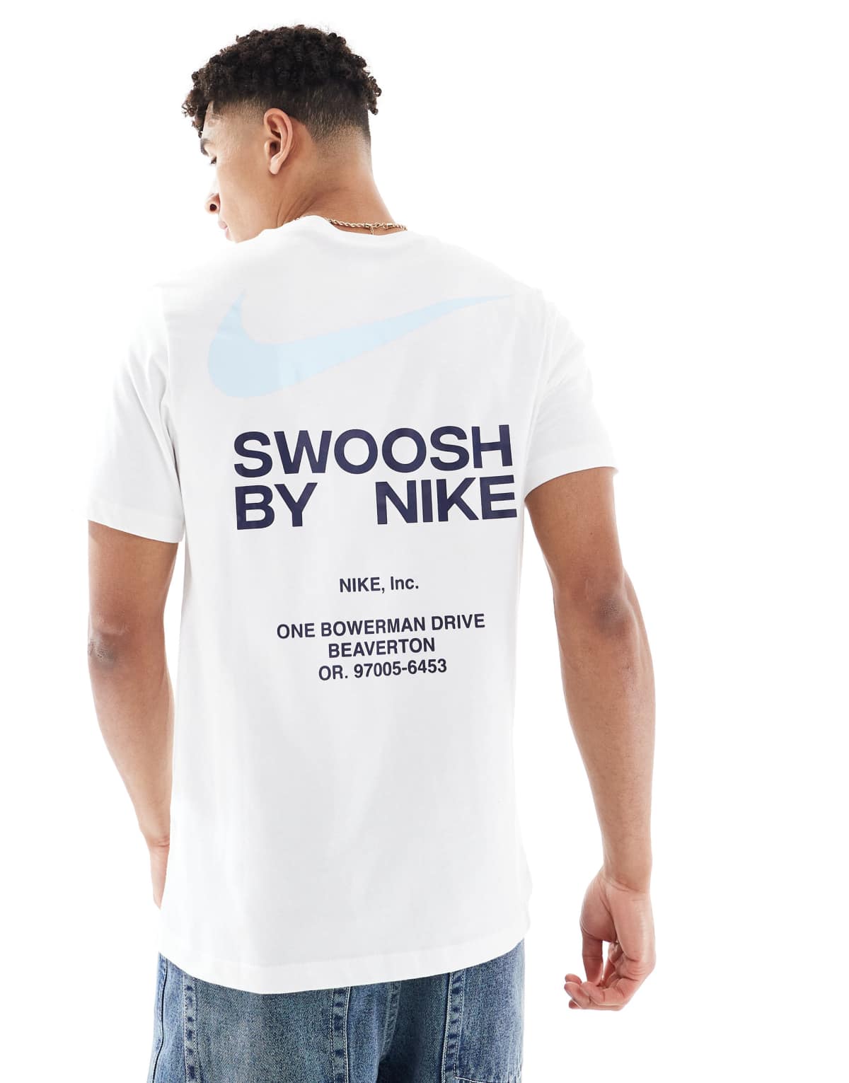 Nike back graphic t-shirt in white
