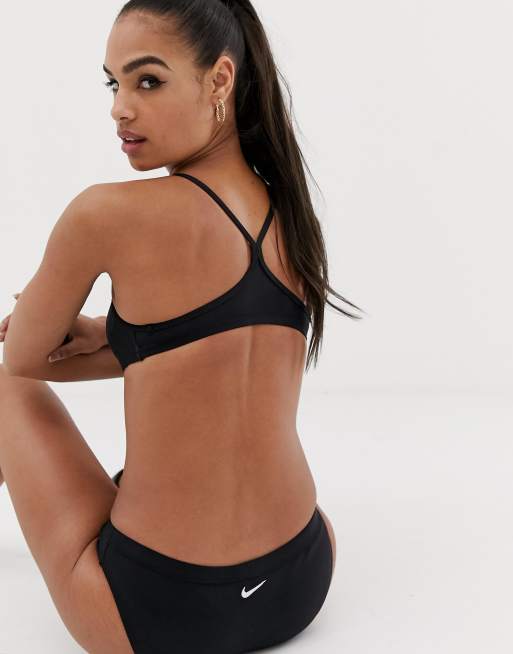 Nike – Badkläder – Svart bikiniunderdel i sportmodell, 2 av 4