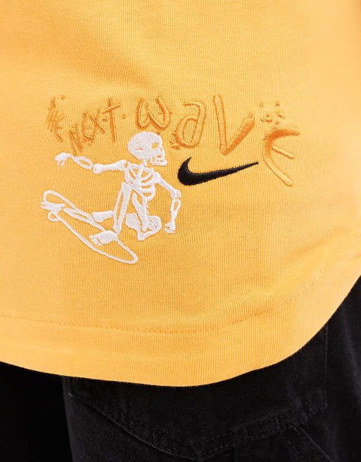 Nike Baseball jersey in orange, 3 of 4