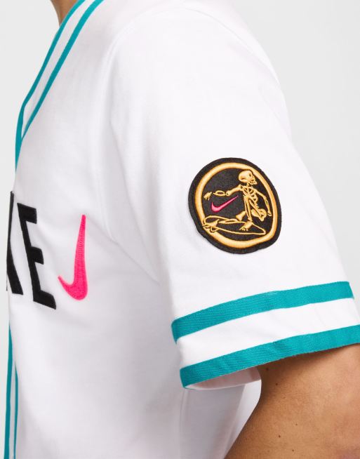 Nike Baseball jersey in white, 3 of 4