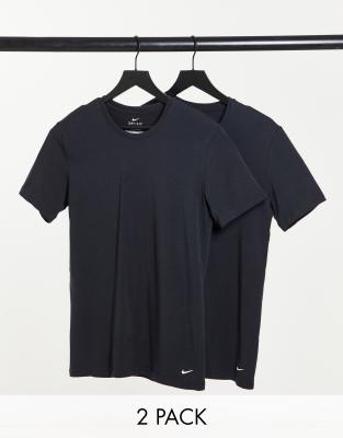 Nike – Baselayer-T-Shirts im 2er-Pack in Schwarz günstig online kaufen