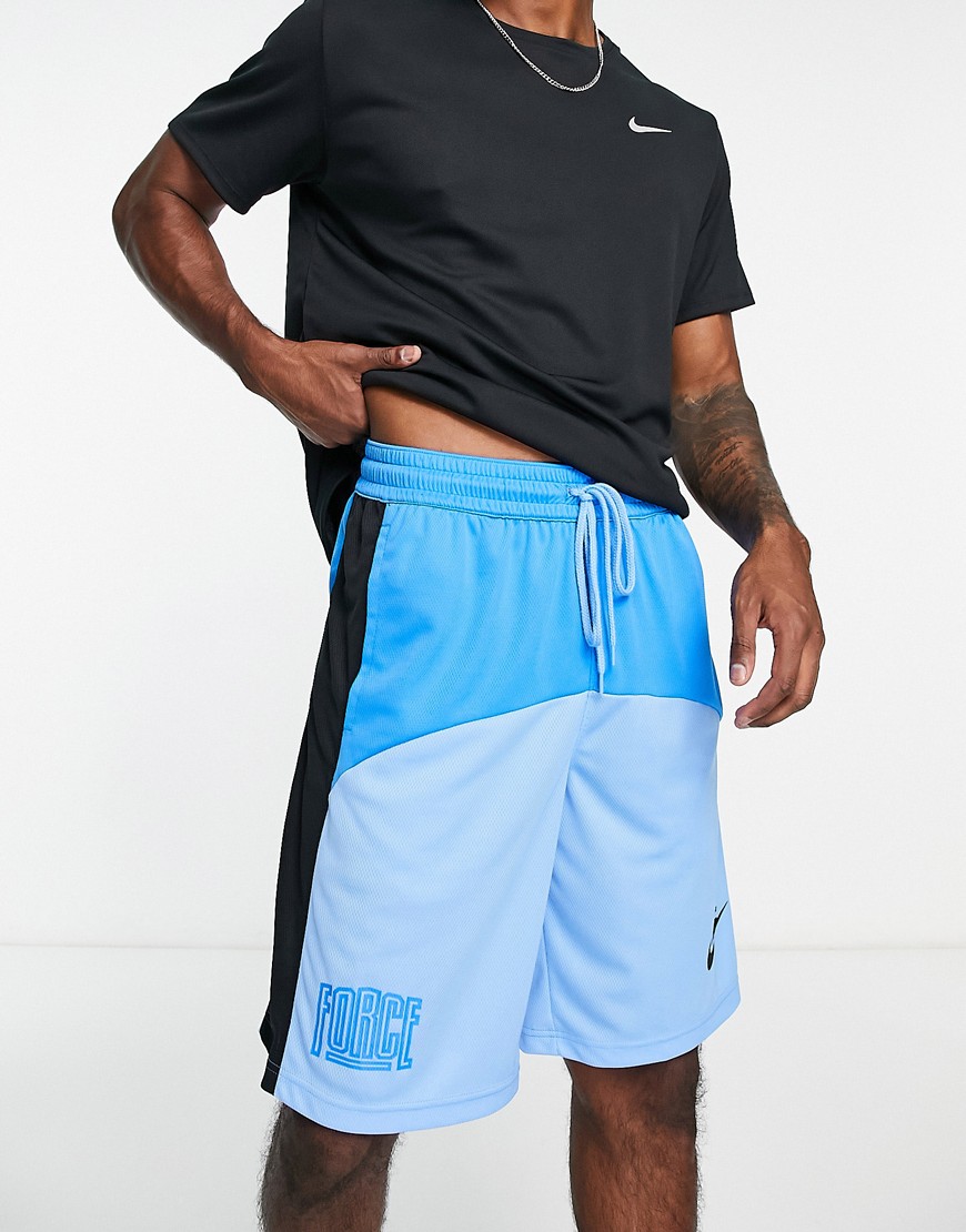 Nike Basketball 11in logo shorts in blue