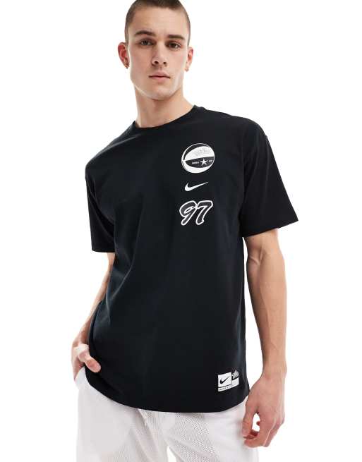 Nike Basketball '97 graphic T-shirt in black | ASOS