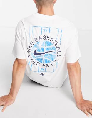 Nike Basketball back court graphic t-shirt in white - ASOS Price Checker