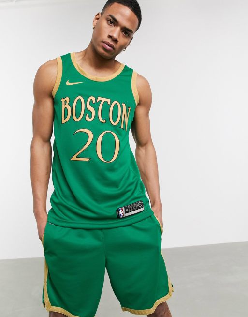 Men's Boston Celtics Gordon Hayward Nike Green Swingman Jersey