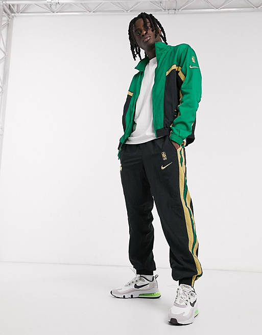 enclose The other day blouse Nike Basketball Boston Celtics NBA tracksuit in black/green | ASOS