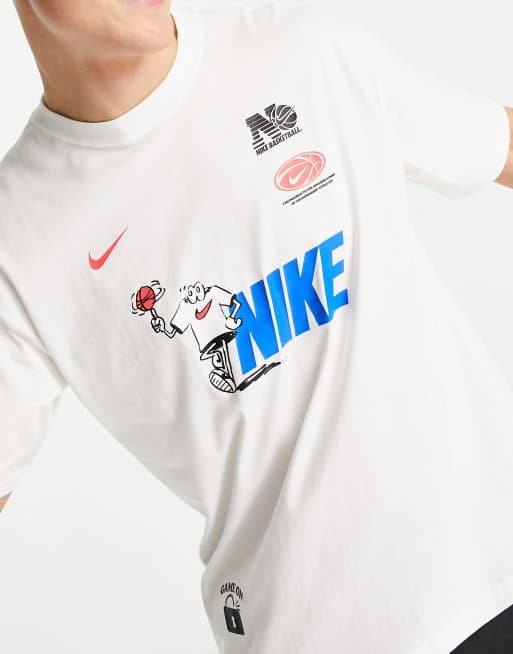 Nike Basketball BYTC Premium Max graphic t-shirt in white, 4 of 4
