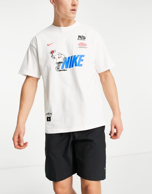 Nike Basketball - BYTC Premium Max - T-shirt à imprimé graphique - Blanc, 3 de 4