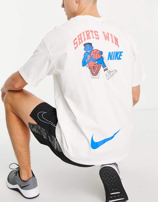 Nike Basketball - BYTC Premium Max - T-shirt met grafische opdruk in wit