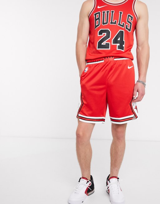 Nike Basketball Chicago Bulls NBA shorts in red ASOS