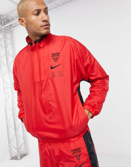 Nike nba chicago bulls tracksuit chandal rojo