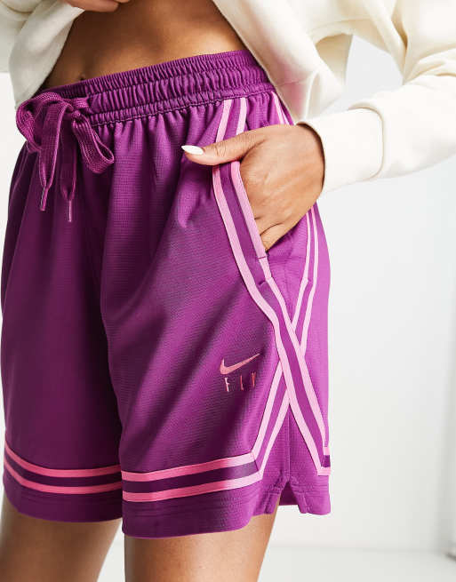 Womens Graphic Staple Shorts In Purple/pink