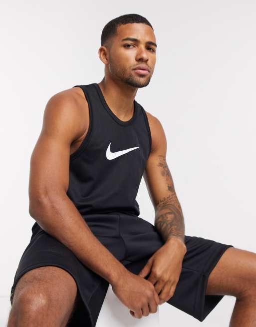 Nike Basketball - Icon - Débardeur avec logo virgule - Noir