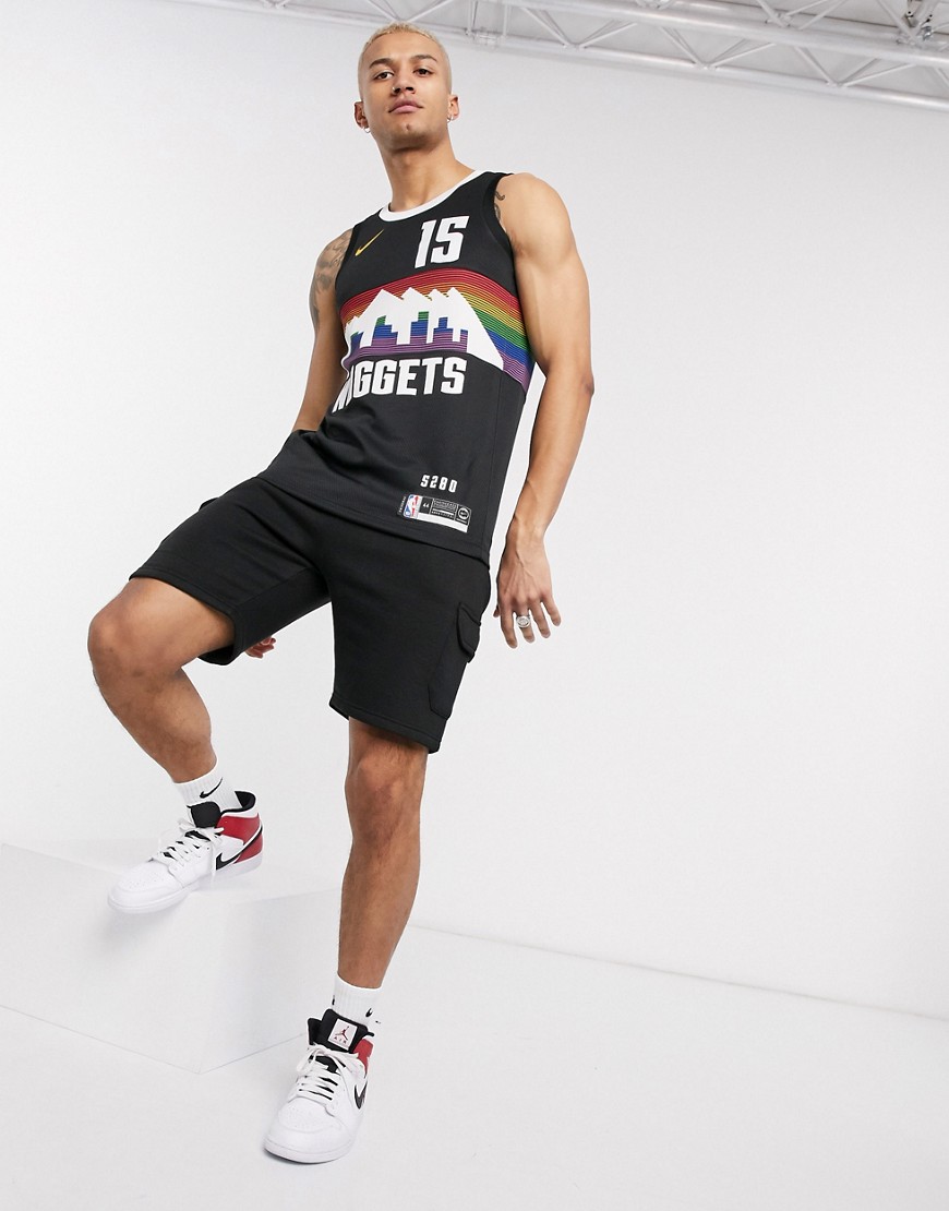 Nike Basketball - Denver Nuggets 'Nikola Jokic' NBA swingman - Hemd in zwart