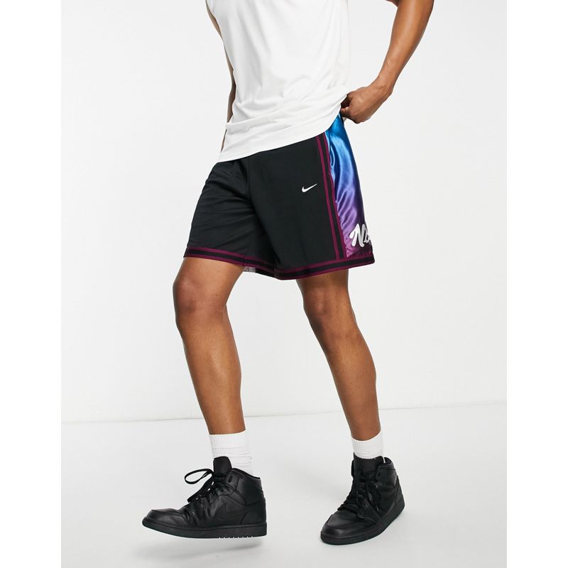 2E7jd Pantaloncini Nike Basketball - DNA+ Dri-FIT - Pantaloncini neri con pannelli laterali