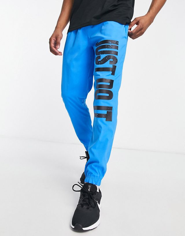 Nike Basketball DNA woven sweatpants in blue