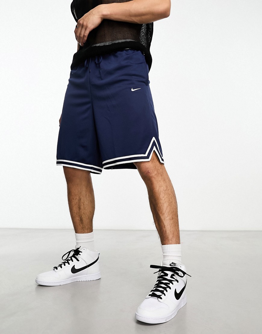 Nike Basketball Dri-FIT 10-inch shorts in black-Navy