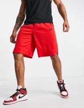 Reebok Iverson basketball shorts in red