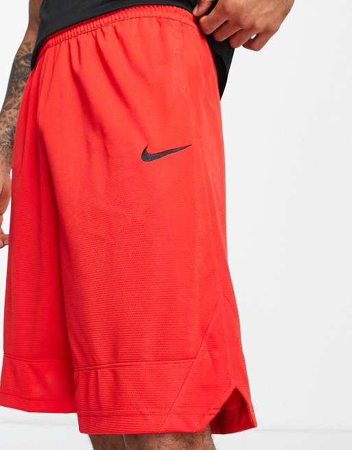 Nike Basketball Dri-FIT 8inch shorts in red, 3 of 4