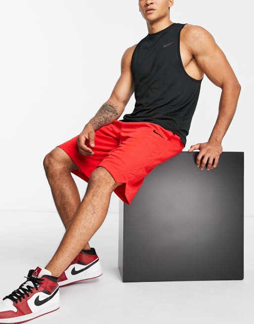 Nike Basketball Dri-FIT 8inch shorts in red, 4 of 4