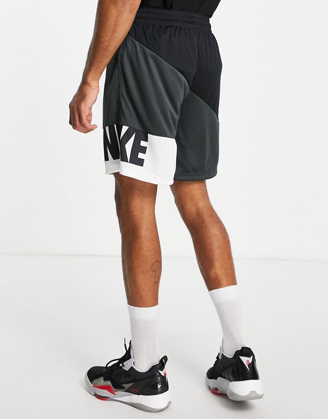 Nike Basketball Dri-FIT ALT logo shorts in black/gray