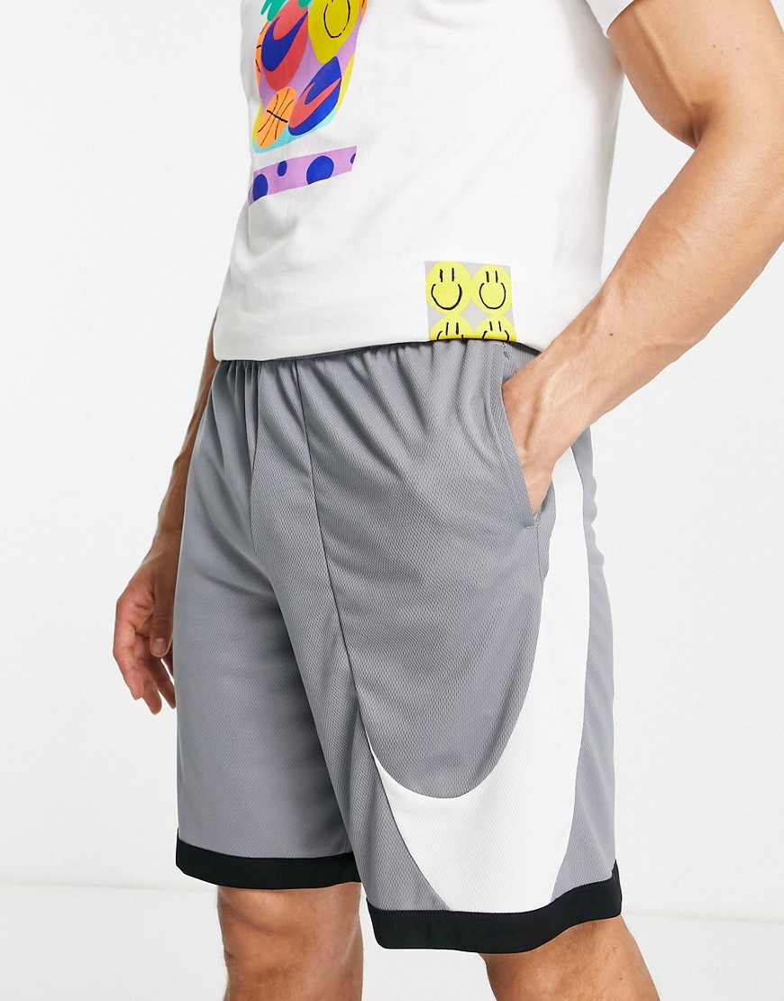 Nike Basketball Dri-fit Hbr 3.0 Shorts In Gray