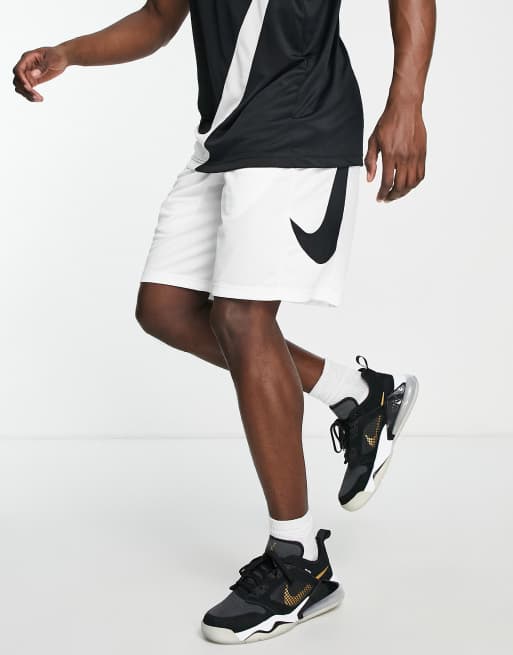 Nike Basketball Dri-FIT logo shorts in white | ASOS