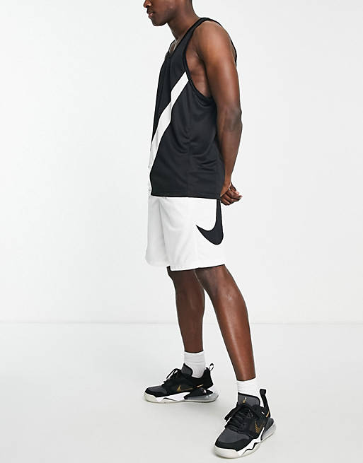 ماوس وكيبورد Nike Basketball Dri-FIT HBR logo shorts in white ماوس وكيبورد