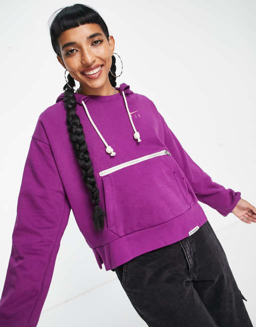 Nike Basketball Dri FIT hoodie in purple