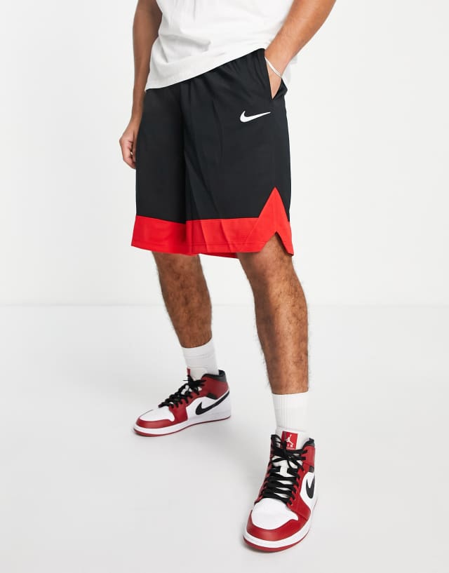 Nike Basketball Dri-FIT Icon polyknit shorts in black