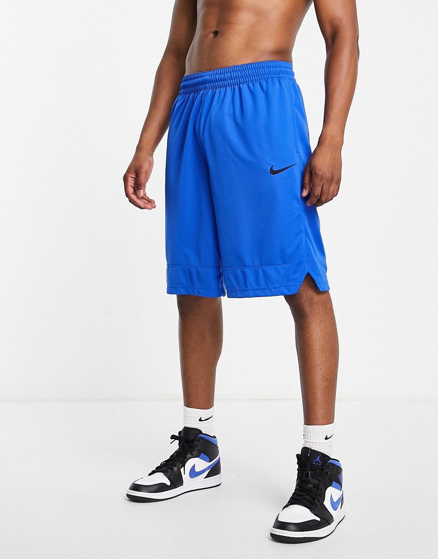 Nike Basketball Dri-fit Icon Polyknit Shorts In Blue