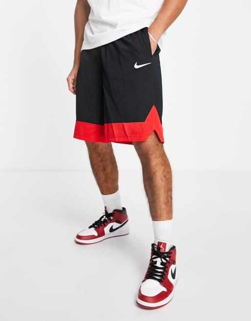 Black red 2025 nike shorts