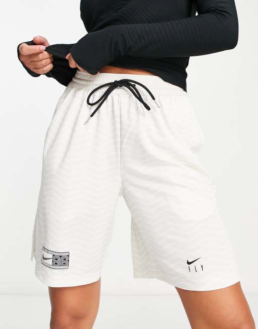 Nike Basketball – Dri-FIT Isofly – Białe szorty